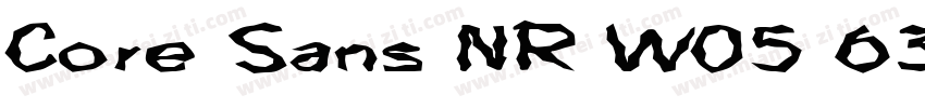 Core Sans NR W05 63 Ex Bold字体转换